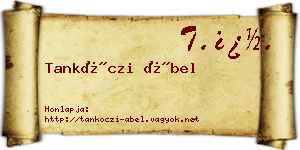 Tankóczi Ábel névjegykártya